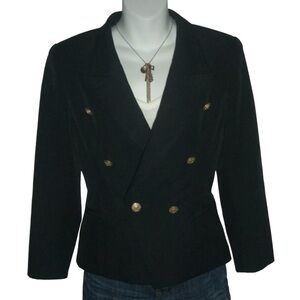 Vintage Selery Navy Blue Nautical Military Blazer Steampunk Coastal Streetwear